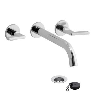 Wall-mounted basin set