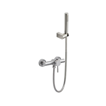 Wall-mounted shower mixer.