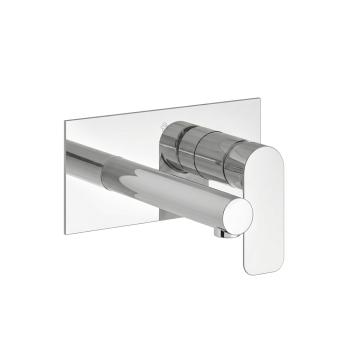 Built-in single handle lavatory set.